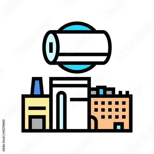 pulp mill paper color icon vector. pulp mill paper sign. isolated symbol illustration
