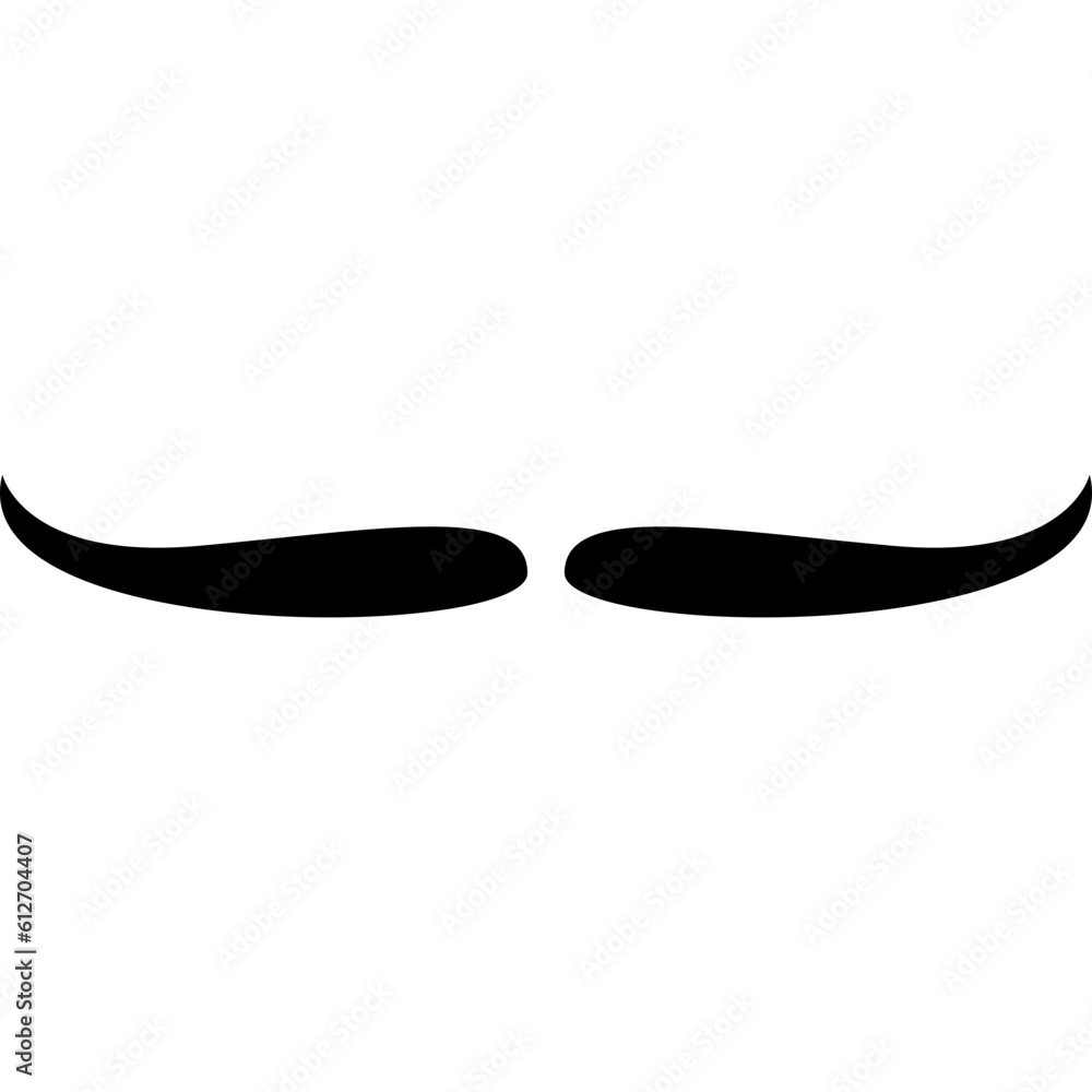 Silhouette Mustache Element-05 Silhouette Mustache Element-05