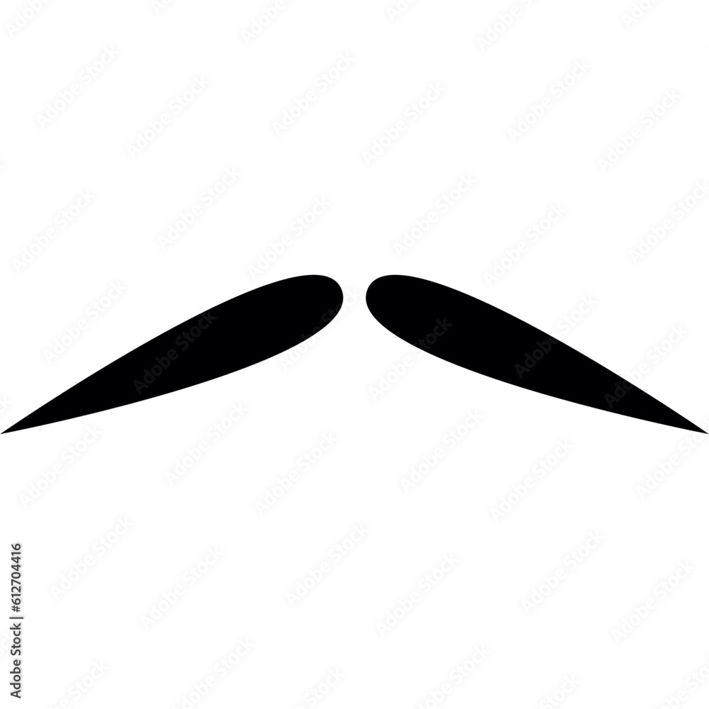 Silhouette Mustache Element-08 Silhouette Mustache Element-08