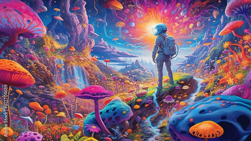 Stellar Odyssey: A Psychedelic Voyage Through Space