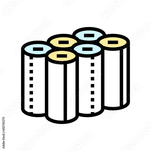 napkin roll paper towel color icon vector. napkin roll paper towel sign. isolated symbol illustration