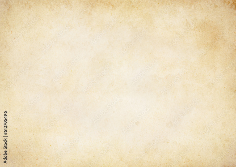 Old brown paper background with stains and grunge texture, Beige paper vintage, use for banner web design concept
