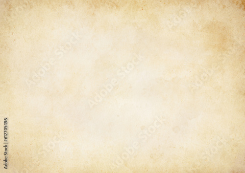 Old brown paper background with stains and grunge texture, Beige paper vintage, use for banner web design concept
