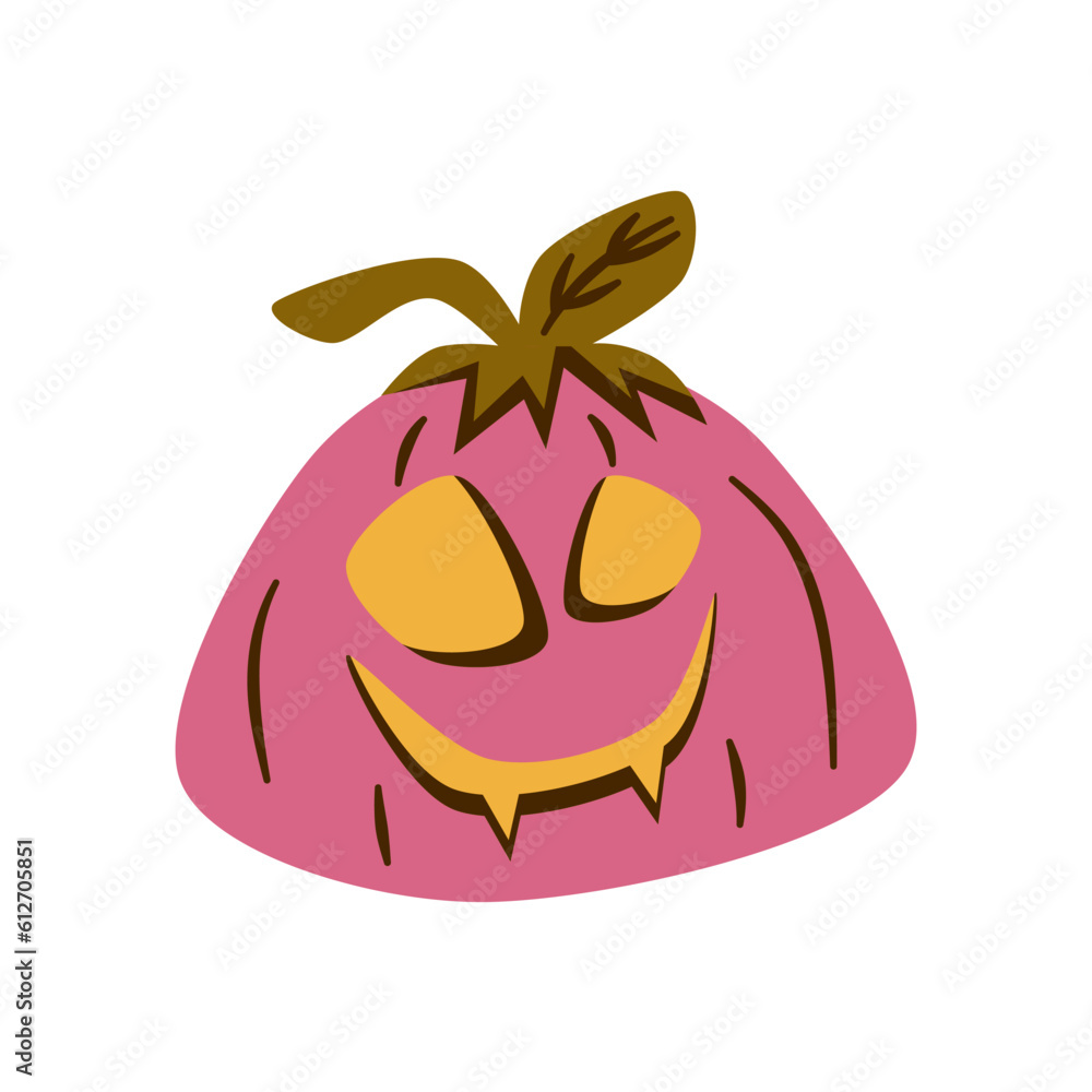 Retro Groovy Halloween pumpkin. Trippy retro spooky elements. Groovy boho vector illustration. Autumn october holiday. Retro Groovy Halloween pumpkin. Trippy retro spooky elements. Groovy boho vector illustration. Autumn october holiday.