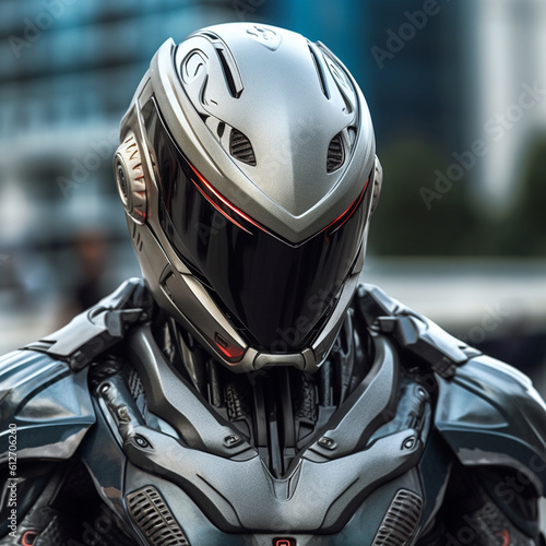 Futuristic helmet ai genenarated