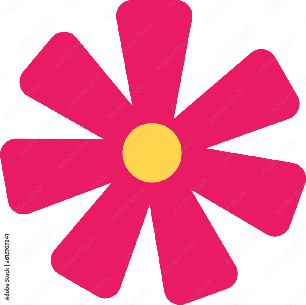 Pink flower editable vector on a white background. Best for social media, background, website design. Pink flower editable vector on a white background. Best for social media, background, website design.