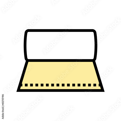 kitchen roll paper towel color icon vector. kitchen roll paper towel sign. isolated symbol illustration