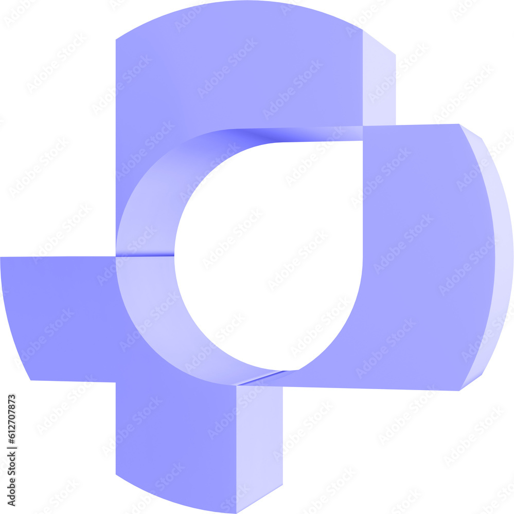 3d illustration render logo in the form of a circle of violet on a transparent background 3d illustration render logo in the form of a circle of violet on a transparent background