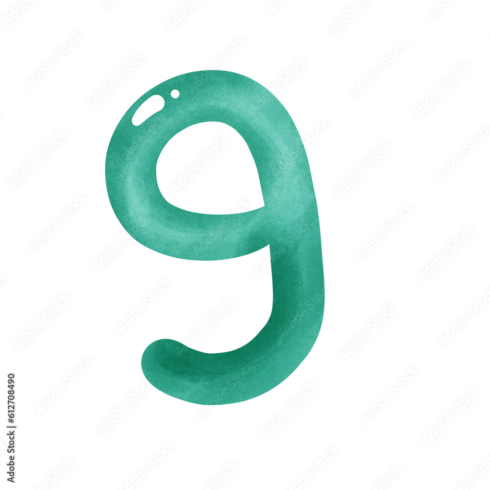 3d green number 9 3d green number 9