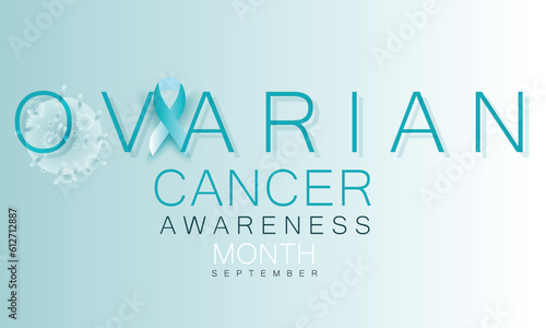 Ovarian Cancer Awareness month. background, banner, card, poster, template. Vector illustration.