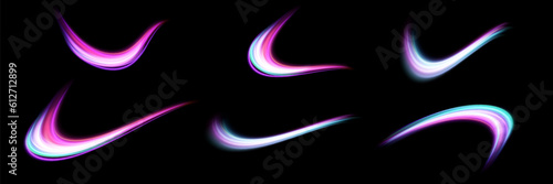 
Neon light.Motion speed light lines.Colorful wave effect.Squiggle.Swirl curve effect.