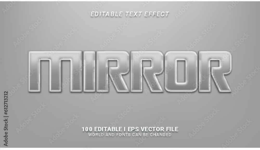 mirror text effect