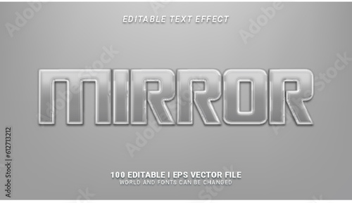 mirror text effect