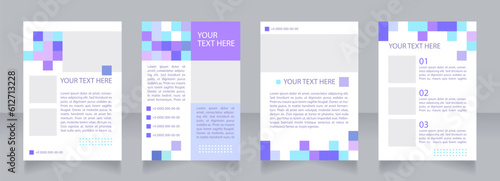 Public library promotion blank brochure layout design. Vertical poster template set with empty copy space for text. Premade corporate reports collection. Editable flyer paper pages