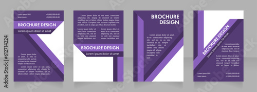 Seminar presentation introduction blank brochure layout design. Vertical poster template set with empty copy space for text. Premade corporate reports collection. Editable flyer paper pages