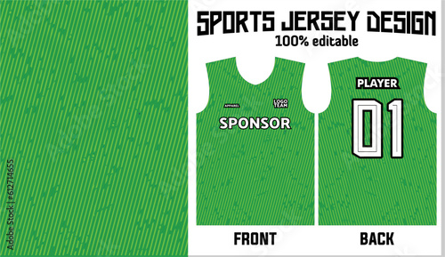 Abstract green background jersey design for sport uniform