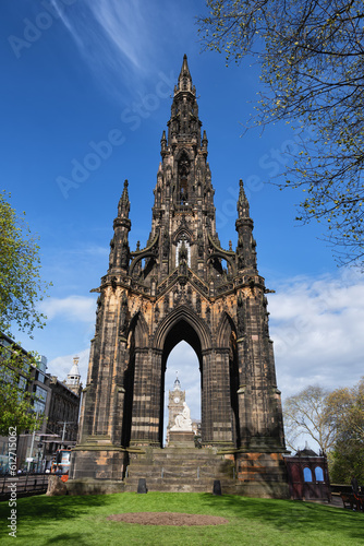 Scott Monument In Edinburgh, Scotland
