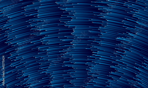 Abstract blue line background like waving led fiber.