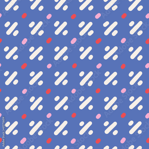 Minimalist trendy abstract doodle seamless pattern. Modern vector template for design.