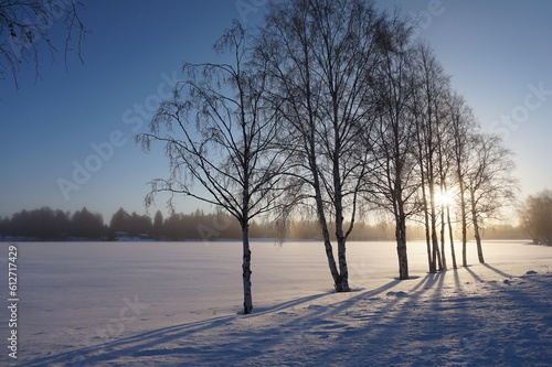 A beautiful Winter view in Oulu, Finland