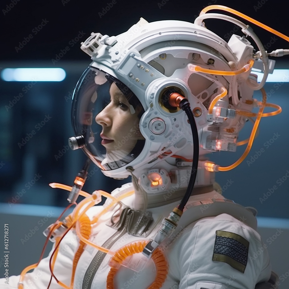 woman astronaut, generative ai woman astronaut, generative ai