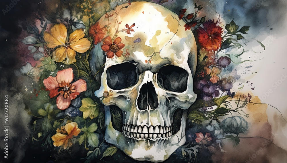 Mexican festival known as Day of the Dead. Generative AI Mexican festival known as Day of the Dead. Generative AI