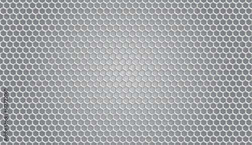 abstract hexagonal geometric background Gray Silver Metalic texture, 3D illustration.