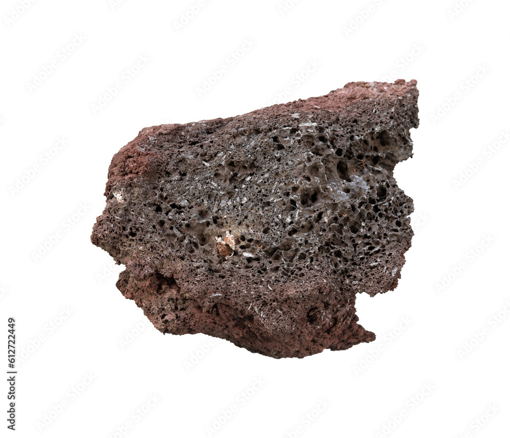 Dark rough stone element isolated Dark rough stone element isolated