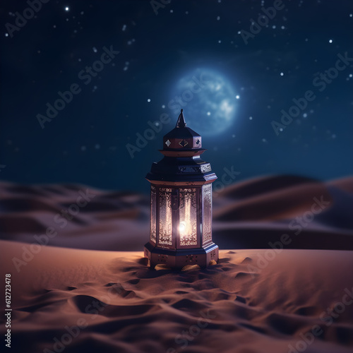 islam lantern and mosque mubarak background