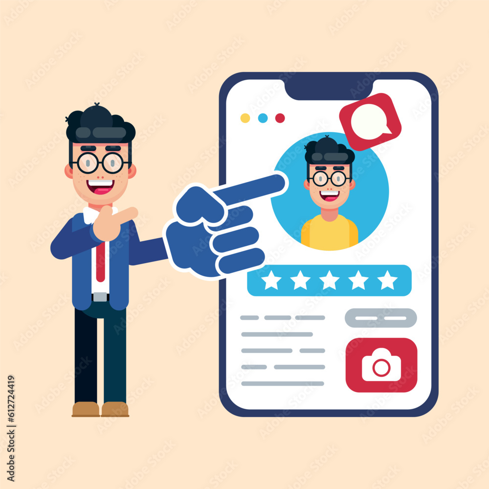 Cartoon businessman character kit male office employee suit with phone Cartoon businessman character kit male office employee suit with phone