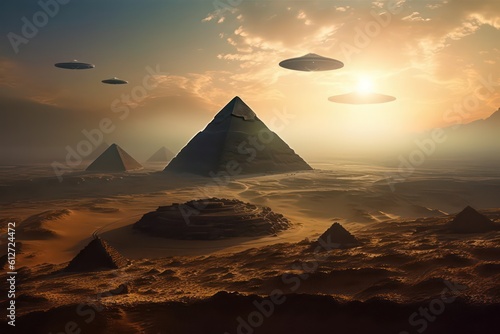 Stunning beautiful exotic alien world civilization culture. Generative AI.