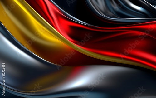 modern abstract 3d background with glowing line waves