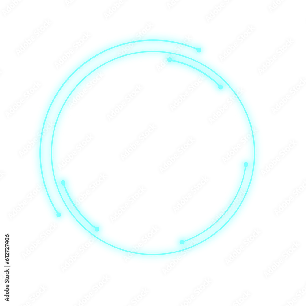 Abstract HUD display infographic sci-fi futuristic information