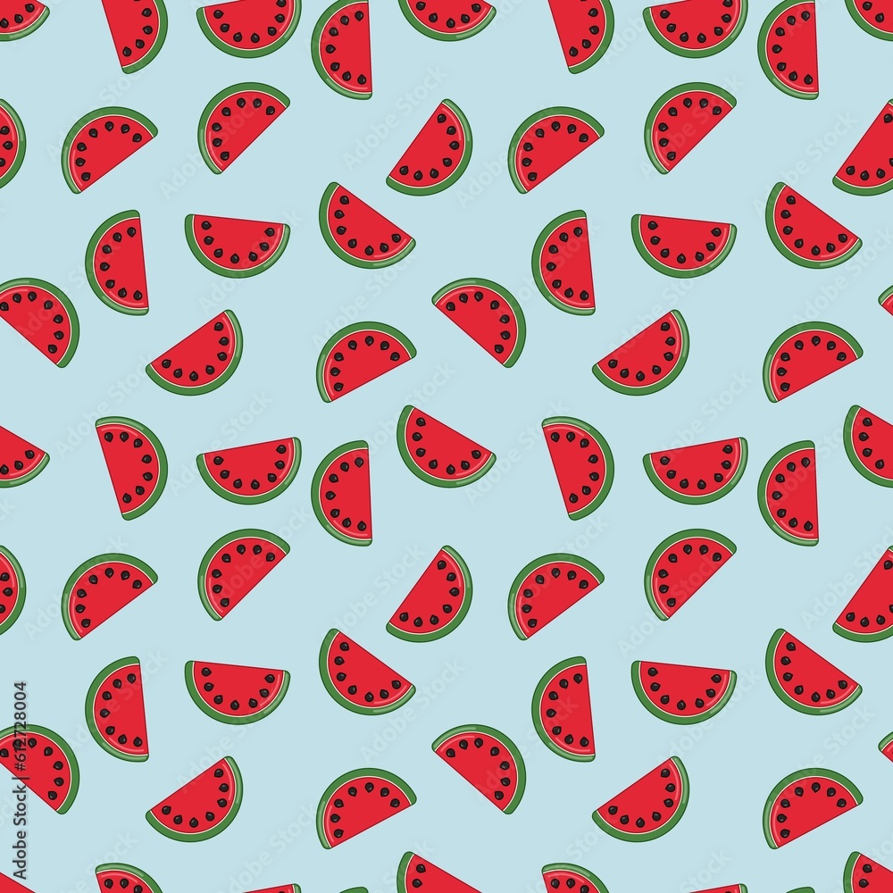 cute seamless pattern of watermelons back ground cute seamless pattern of watermelons back ground