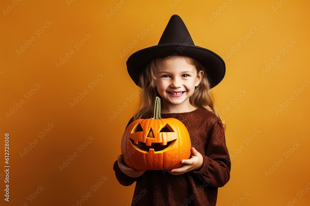 Fototapeta premium An illustration of children wearing a halloween costume , AI Generated