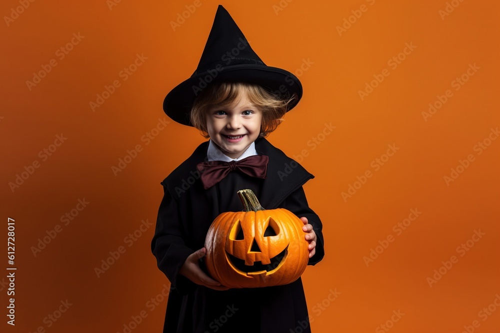 Fototapeta premium An illustration of children wearing a halloween costume , AI Generated