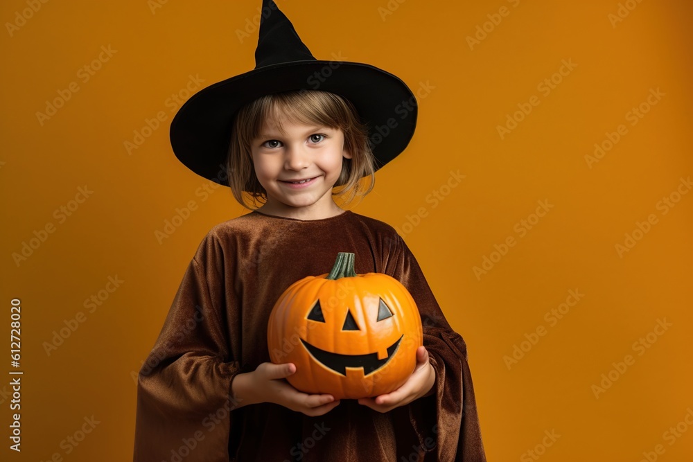 Fototapeta premium An illustration of children wearing a halloween costume , AI Generated