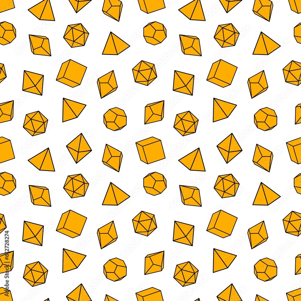 Seamless pattern of dice for board games. Seamless pattern of dice for board games.