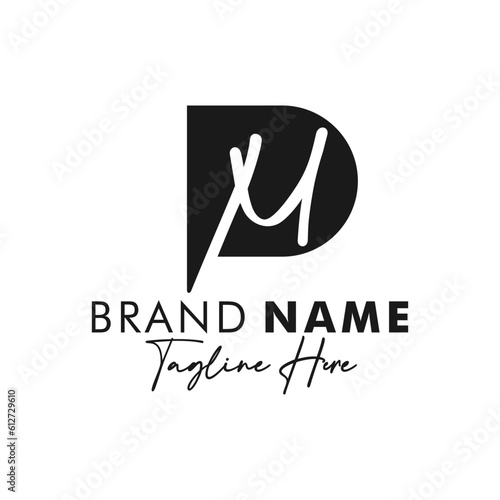 monogram logo with the initials PM
