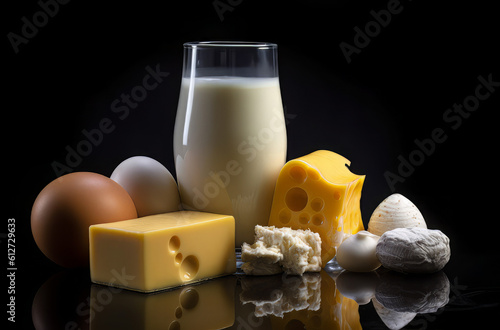 milk, eggs and milk, in the style of explosive pigmentation, caffenol developing photo