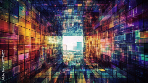 Generative AI, Cyberspace: Capture the digital realm through abstract photography