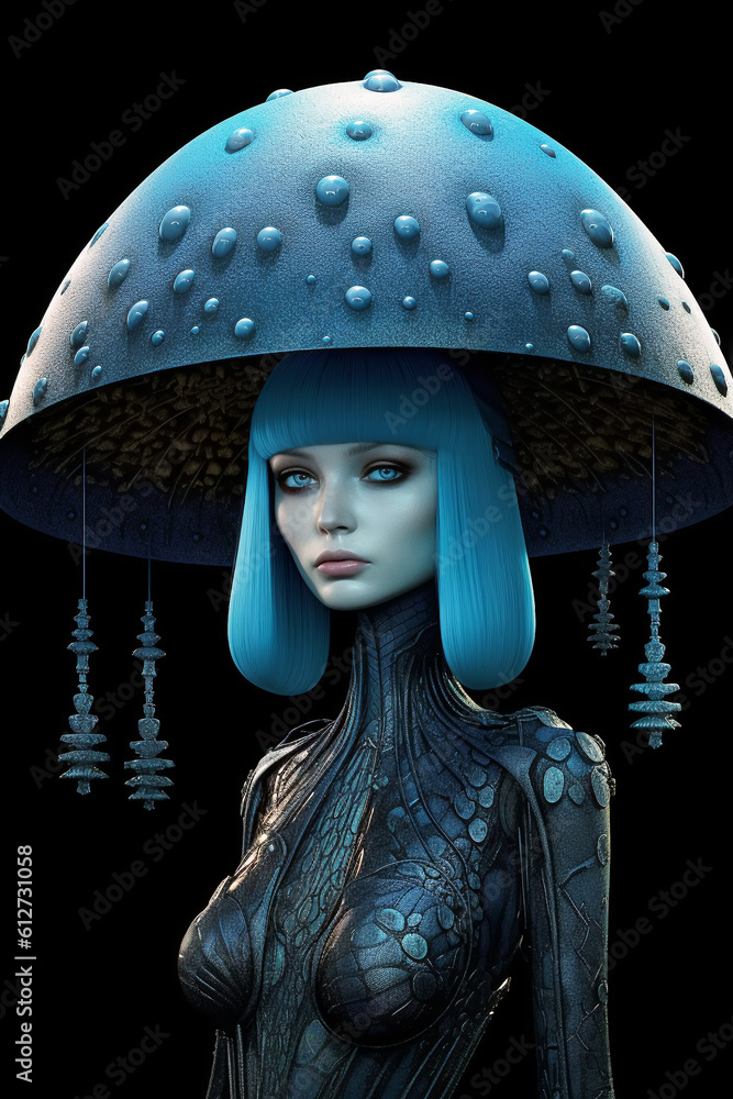 mushroom fashion, Generative AI