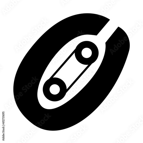 chain clamp of motorcycle parts icons