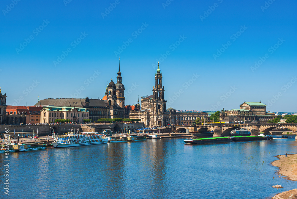 Oldtown Skyline of Dresden, Saxony, Germany