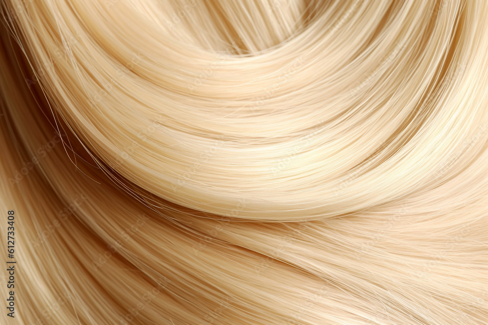 close up texture of beautiful shiny blond hair created with AI generative tools close up texture of beautiful shiny blond hair created with AI generative tools
