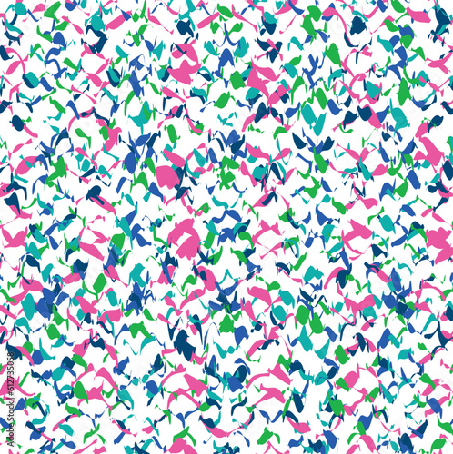 Spotted abstraction imitates liquid non-ferrous metal