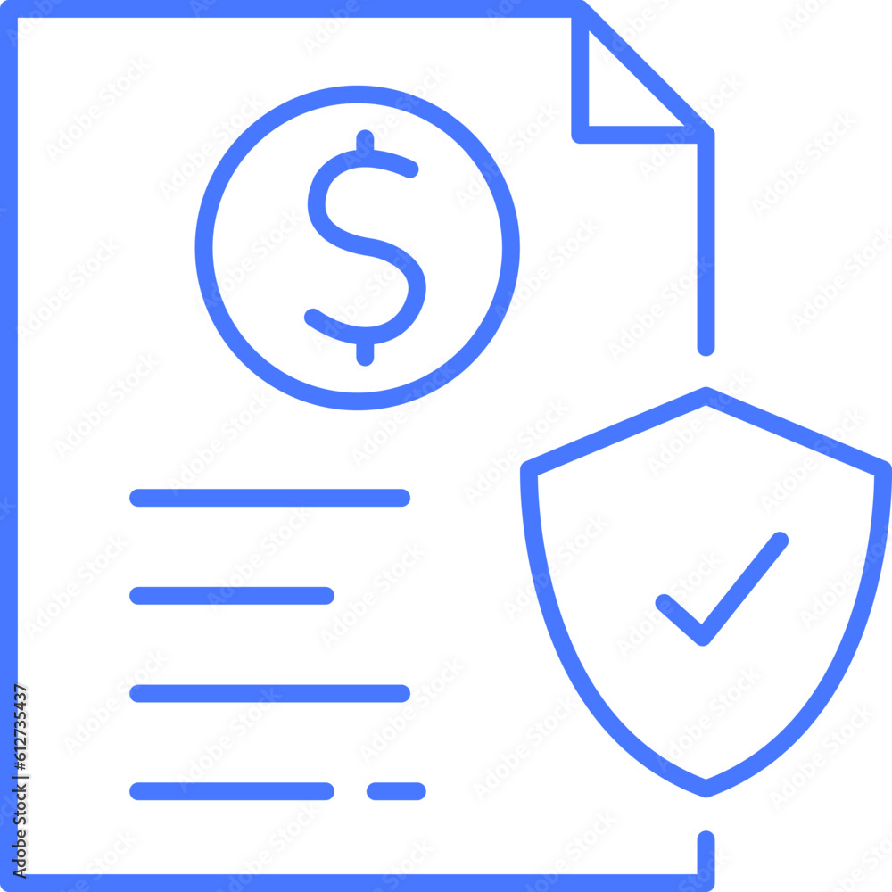 Document security line icon Document security line icon