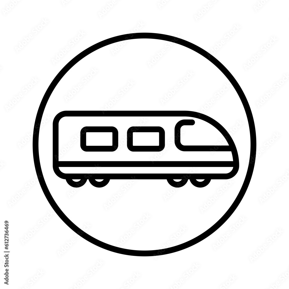 transportation train sign symbol vector transportation train sign symbol vector