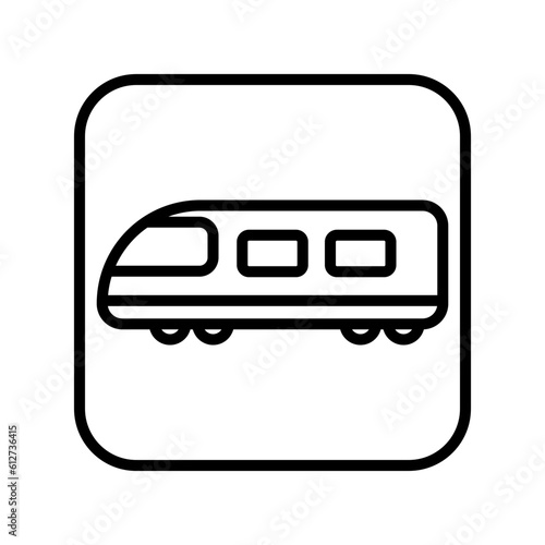 transportation train sign symbol vector