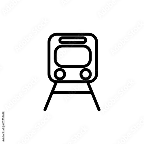 transportation train sign symbol vector